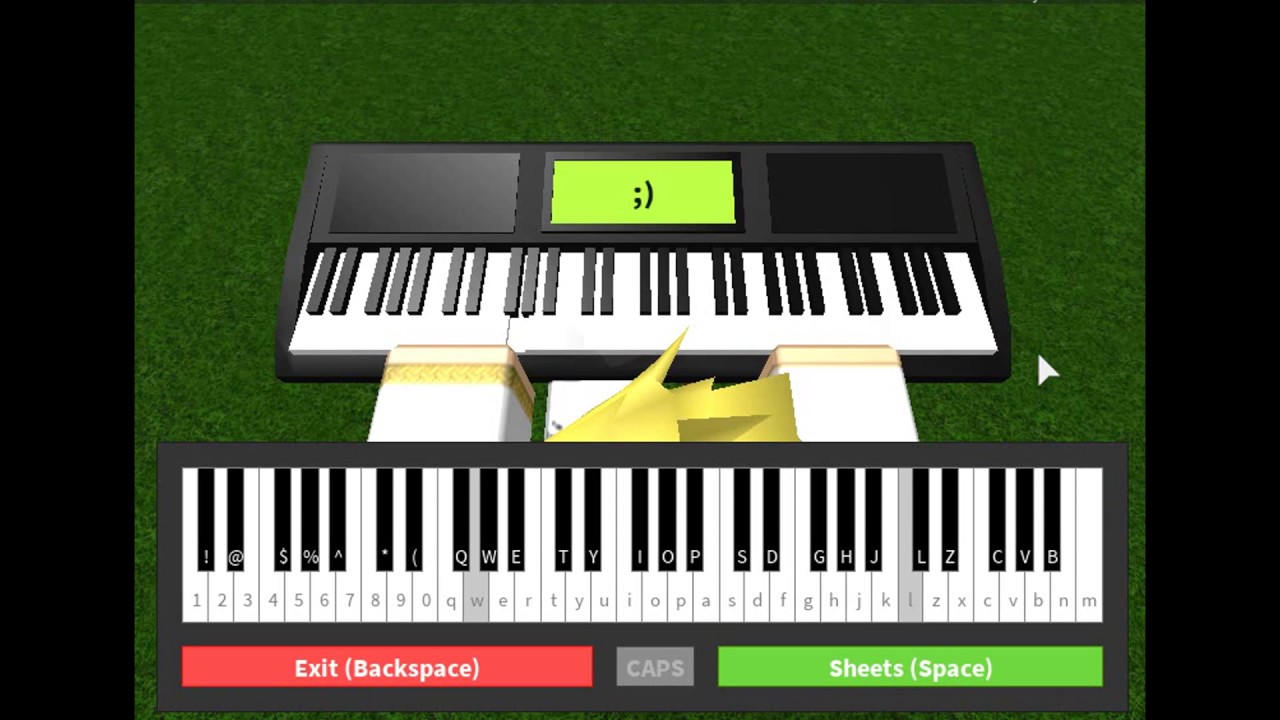 Roblox Playing The Chainsmokers Closer On Piano Youtube - roblox piano sheets attention