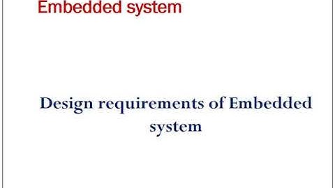 Dr Simon Ezzat Lecture 6 Real Time Embedded systems