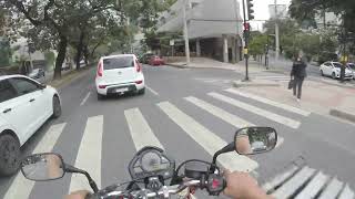 CB600F Hornet voltando do posto.