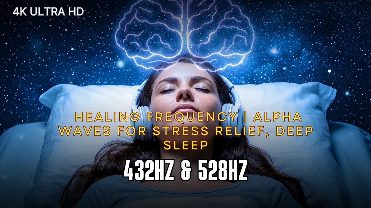 432Hz Healing Frequency | Alpha Waves for Stress Relief, Deep Sleep ...