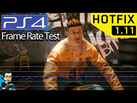 Cyberpunk 2077 Patch 1.11 (Hot Fix) - PS4 Frame Rate Test