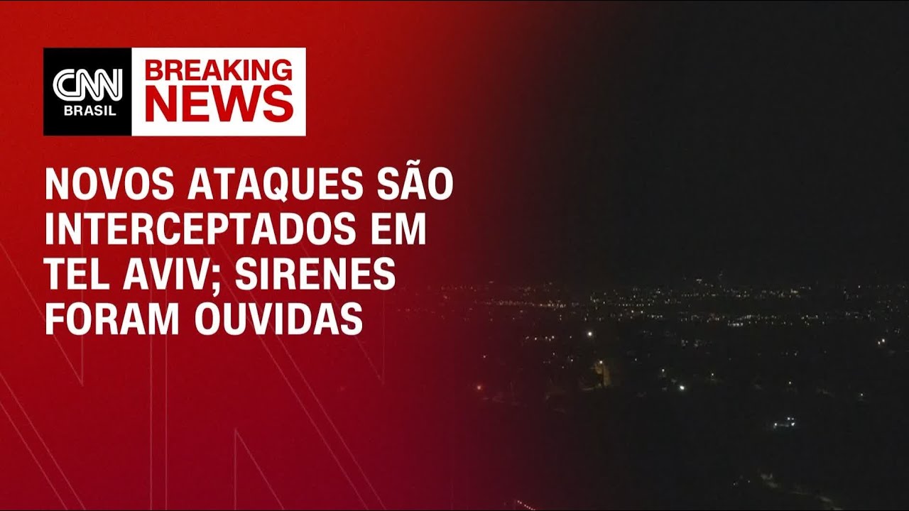 Novos ataques são interceptados em Tel Aviv | AGORA CNN