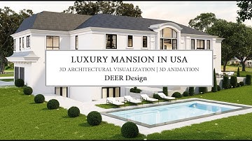 Luxury Mansion with Amazing Swimming Pool 3D Architectural Walkthrough Animation by Quadro RTX A5000