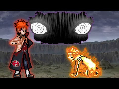 Pain V4(New) VS Naruto V3(All Form) in Jump Force Mugen