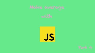 Make average program with js part 4