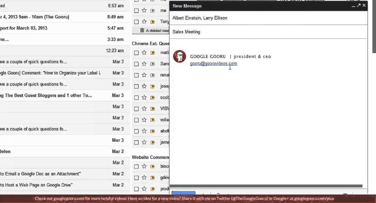 How to Insert a Calendar Invitation in a Gmail Message (Updated 7/7/14