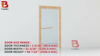 Precision TamBee Self Closing Pivot Hinge Installation: Step-by-Step Guide with Measurements