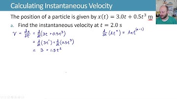 3.2 Calculating Instantaneous Velocity