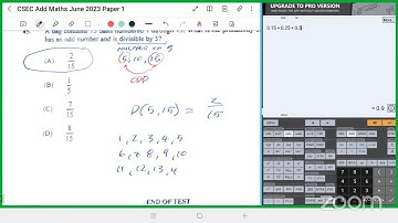 CSEC Additional Mathematics June 2023 Paper 1 Solutions