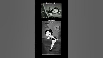 Last one I swear! Og and my version! #bettyboop #animationmeme #cartoon