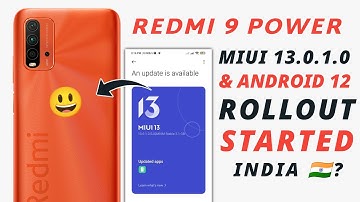 Redmi 9T/9 Power Miui 13.0.1.0 With Android 12 New Update Rollout Started in Global | India 🇮🇳?