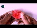 How to make rolled paper roses   easy     isum hacks