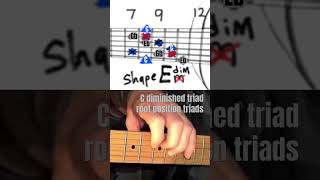 C diminished root position triads