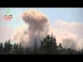 تصاعد ال**** جراء القصف بالبراميل