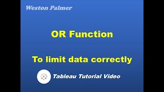 OR Function - Tableau Fundamentals