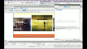 Dreamweaver tutorial lessons: html5 CS3 keyframe animation build a photo gallery from scratch