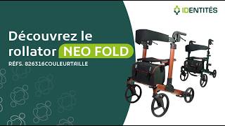 Rollator NEO FOLD | Pliage Compact Type Poussette 🚶 (826316*)