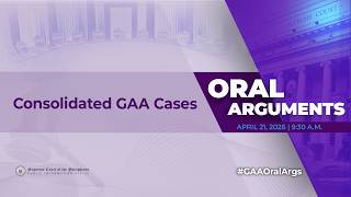 ORAL ARGUMENTS ON G.R. NOs. 271059, 271347, E-02472 & E-04036 - APRIL 21, 2026