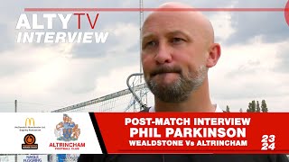 PHIL PARKINSON, Altrincham V Southend Utd, Post-Match Interview