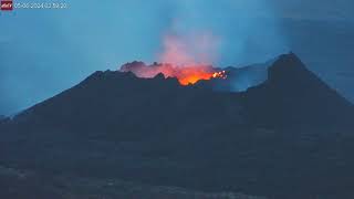 May 6, 2024: Sunrise at the Erupting Iceland Volcano