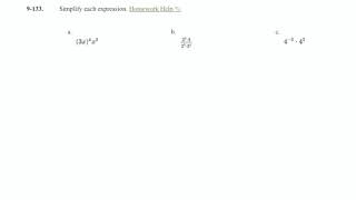 CPM Math 8 Problem 9-133