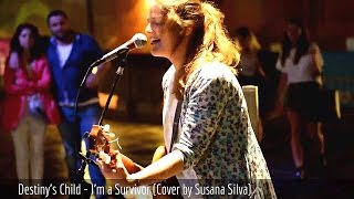 Destiny's Child Survivor Cover - Guitar Street Performance Susana Silva - Busking - Street Performer