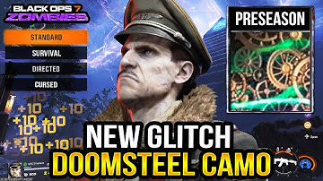 Black Ops 7 Zombies ★ NEW Doomsteel Camo Glitch! Bear Duplication Glitch!