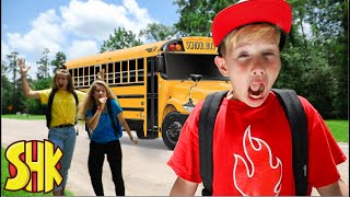 back to school bus beast superherokids