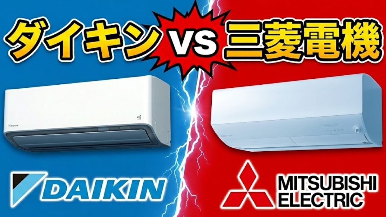 エアコン三台あります。★至急★ 結論】エアコン買うならどっち？ダイキンvs三菱電機をプロが徹底比較