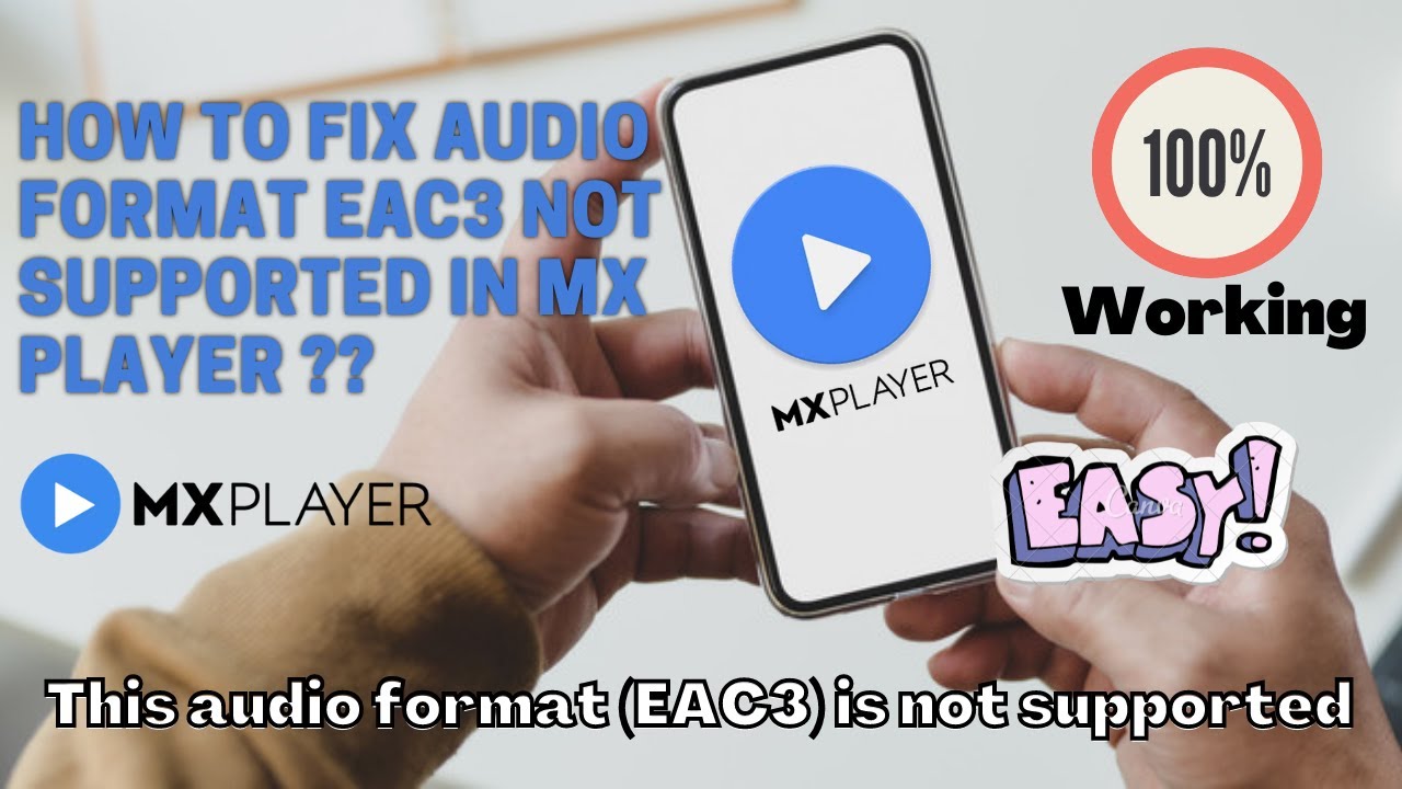 How To Fix Mx player Eac3 Audio Format Issue in 1 minute | Eac3 Audio Codec Error Fix with Armv8 |