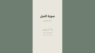 آية 79 - 81 من سورة النمل للقارئ أنس العمادي