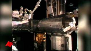 Raw Video: Discovery's Last Space Station Visit