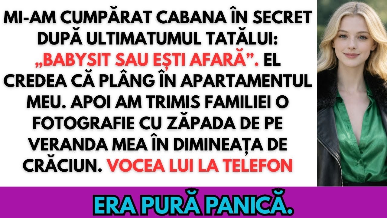 „«Faci babysitting sau nu vii de Crăciun», a spus tata — i-am trimis poze din cabana mea”