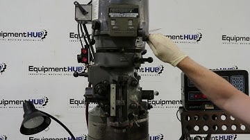 Bridgeport Series I 9" x 48" Variable Speed Vertical Milling Machine, DRO, Power Feeds, Riser Block