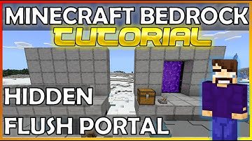 Flush Hidden Nether Portal (Minecraft Bedrock 1.19)