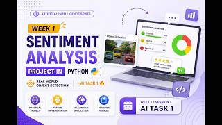 Week 1 | Sentiment Analysis Project in Python 🔥 | Real World Object Detection + AI Task 1