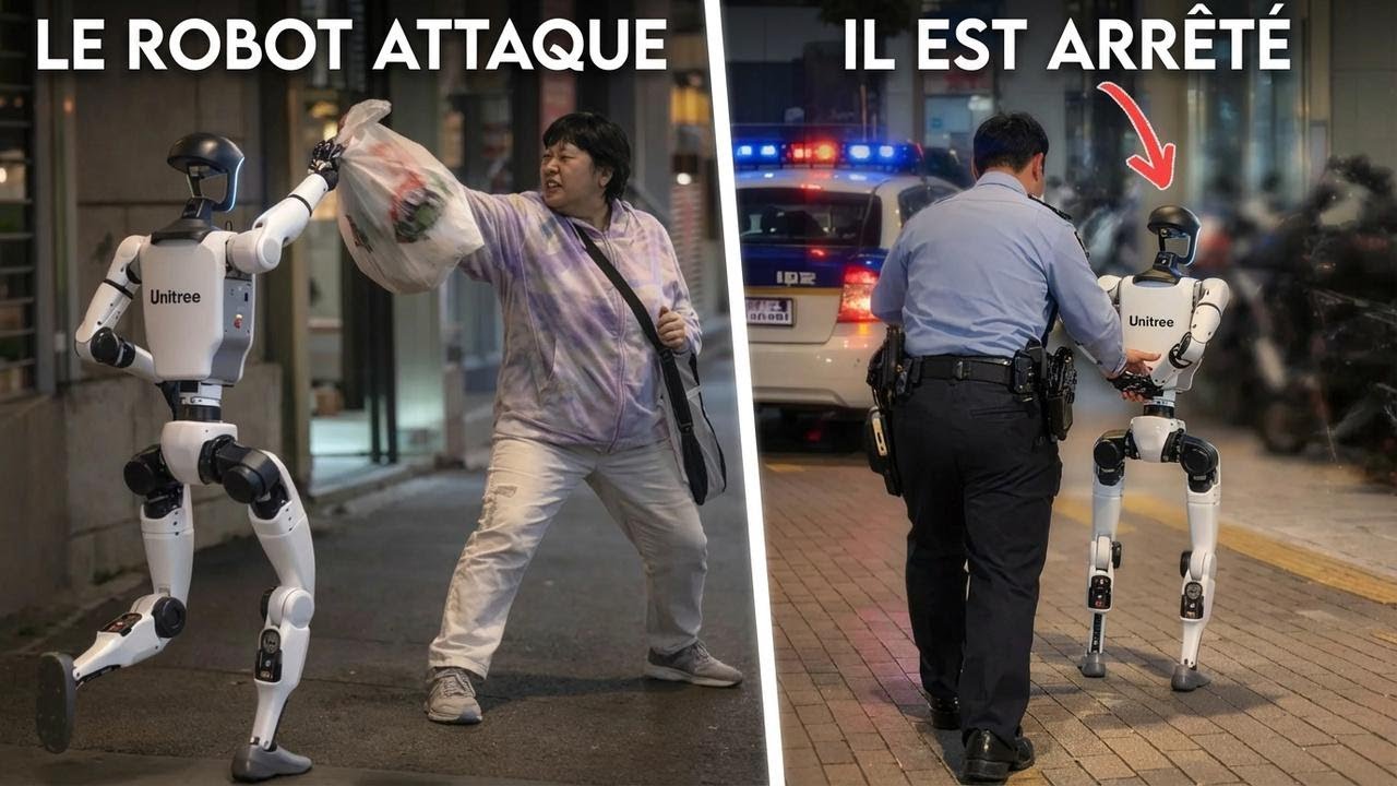 Un robot IA pète les plombs et attaque une femme dans la rue… avant son arrestation !