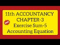 11th accountancy chapter 3 exercise sum 5 arts students rocks