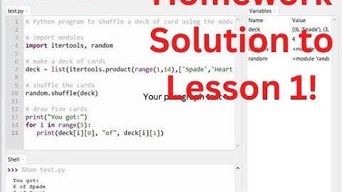Homework Solution for Paul McWhorter