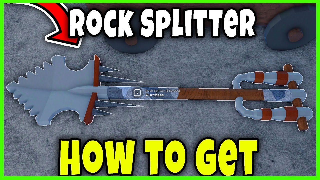 ROCK SPLITTER SHOVEL LOCATION - HOW TO GET [DIG] - Roblox - YouTube