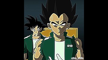 Goku and vageta in squid game💀 #goku #gojo #dragonball #edit #gohandragonballz #vegeta