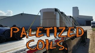 Paletized coils.