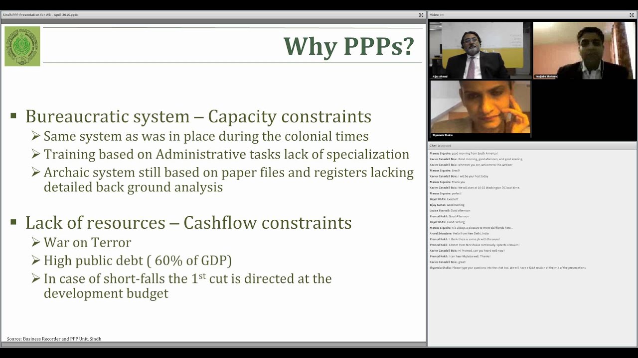 PPPs in Pakistan: the Road Ahead