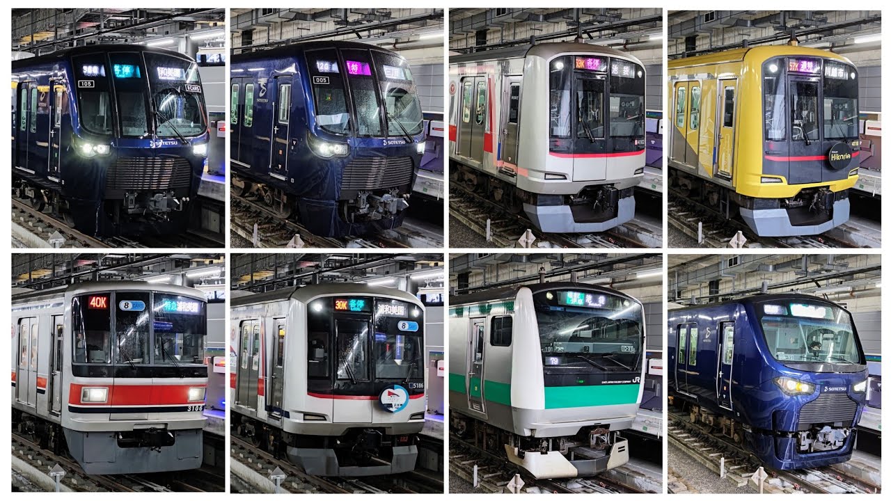 百花繚乱！発車シーン集】平日朝の相鉄新横浜線 羽沢横浜国大駅