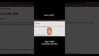 Day 3 of 100 Days of Learning Web Dev | CSS changed my Website