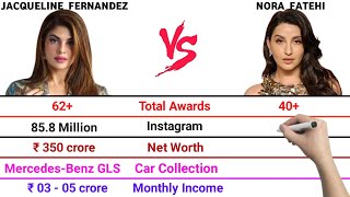 Jacqueline Fernandez vs Nora Fatehi Full Comparison Video | Awards | Net Worth | Monthly Income