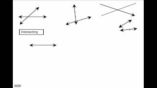 Parallel, Intersecting Perpendicular