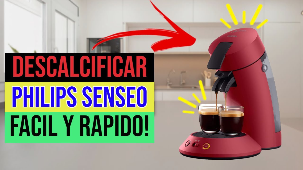 ✓☕Cómo DESCALCIFICAR Cafetera Philips SENSEO☕✓ 