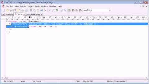 jQuery Tutorial   133   Creating a day hour min sec countdown plugin