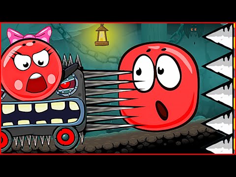 Девочка на ЖЕЛЕЗНОЙ МАШИНКЕ напала на Красный Шарик Red Ball4 ! Игра дял детей про шар от Спуди !